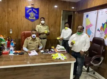 Immunity kits being distributed to the Police Department, Naigaon area