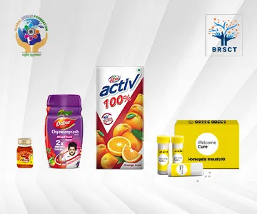 Ayurvedic & Homeopathy immunity kits of Dabur & Welcome Cure distributed by BRSC Trust